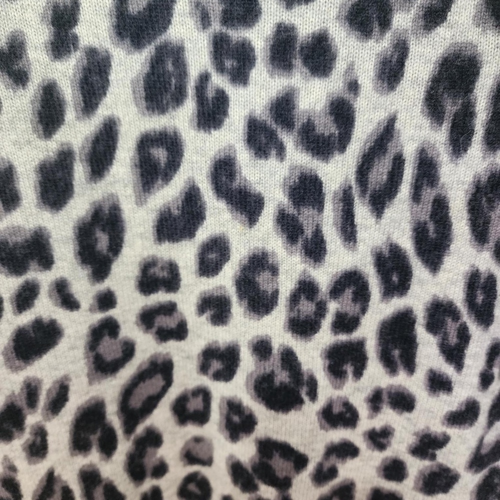 CHARTER CLUB LUXURY 100% CASHMERE SWEATER LEOPARD PRINT PULLOVER CREWNECK XL - Picture 3 of 6